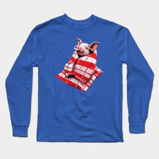 Funny Festive Pigs in Blankets Christmas Pun 4 Long Sleeve T-Shirt